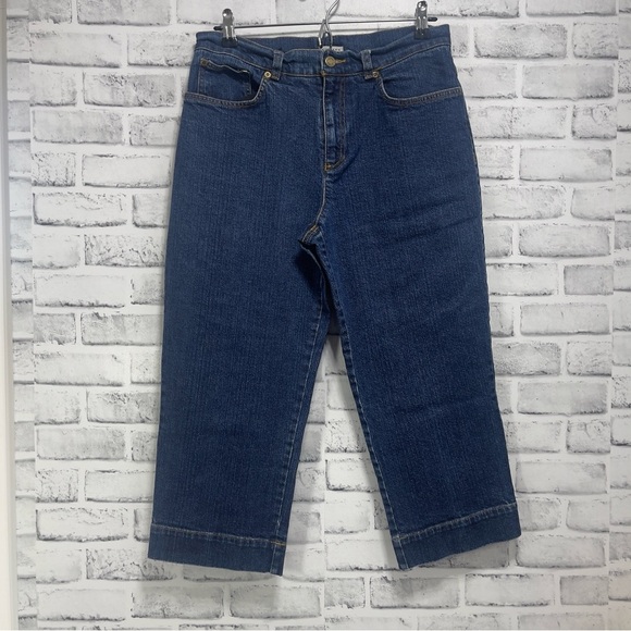 Jones New York Sports High Waist Stretch Crop Jeans 8 - Picture 1 of 7